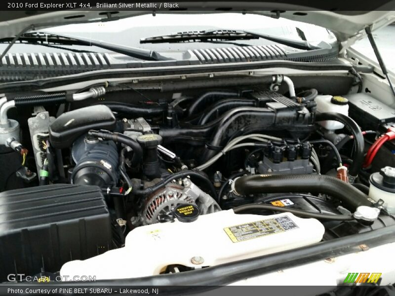 Brilliant Silver Metallic / Black 2010 Ford Explorer XLT 4x4