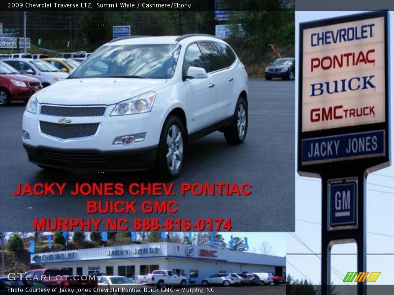 Summit White / Cashmere/Ebony 2009 Chevrolet Traverse LTZ