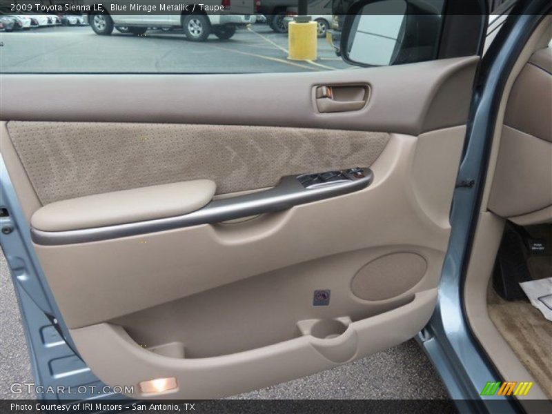 Blue Mirage Metallic / Taupe 2009 Toyota Sienna LE