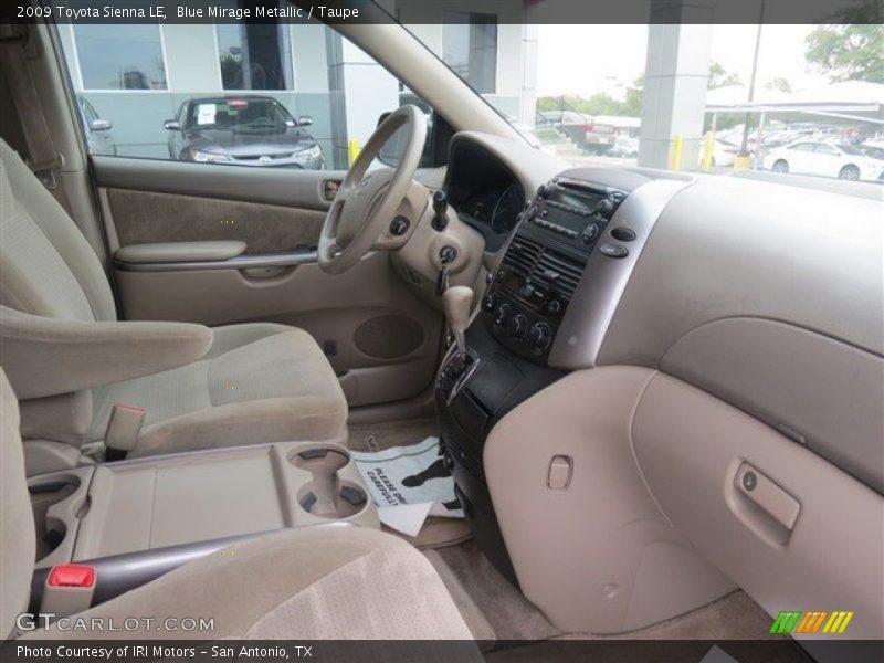 Blue Mirage Metallic / Taupe 2009 Toyota Sienna LE