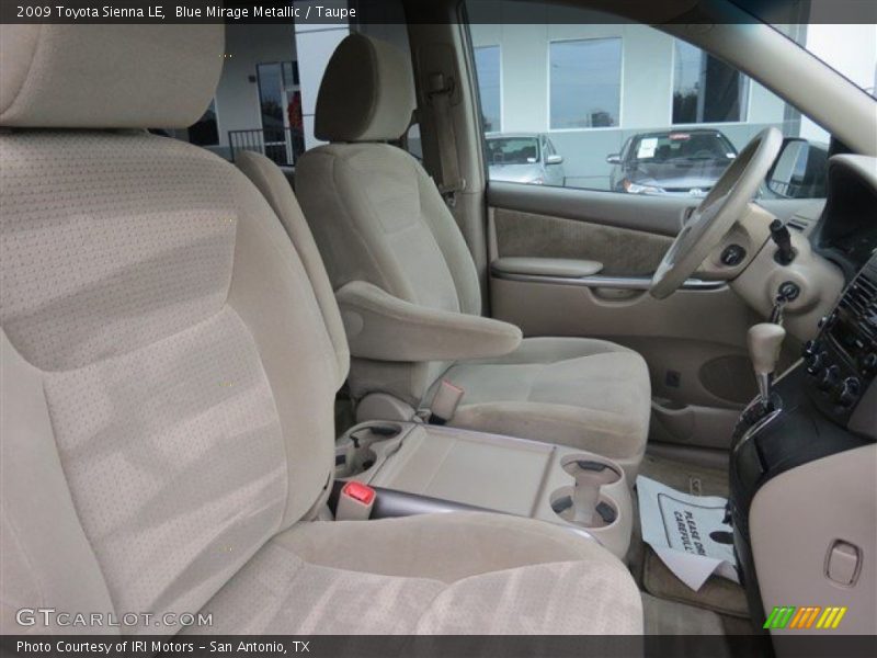 Blue Mirage Metallic / Taupe 2009 Toyota Sienna LE