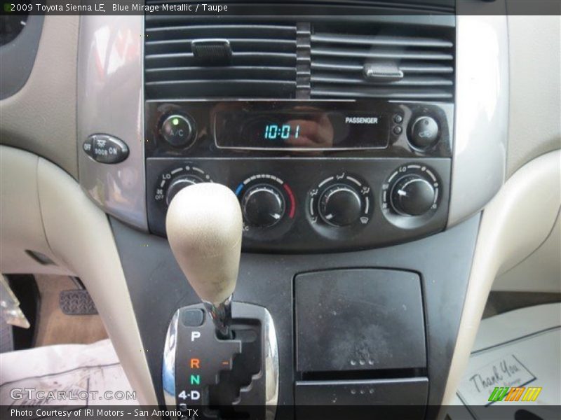 Blue Mirage Metallic / Taupe 2009 Toyota Sienna LE