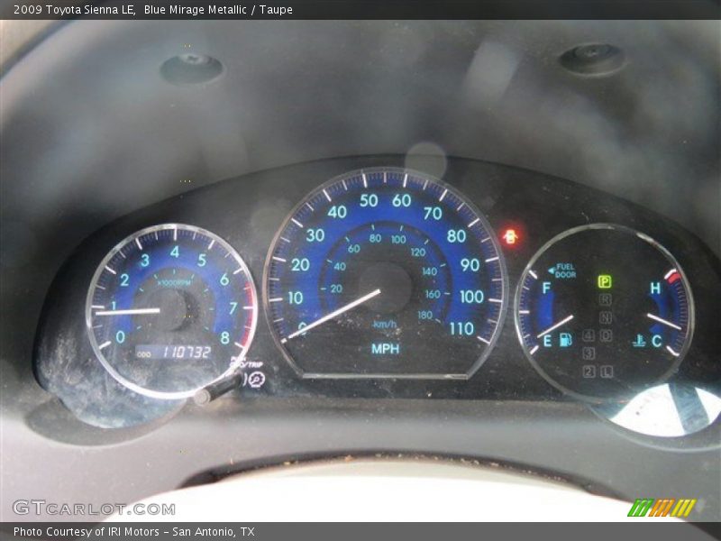 Blue Mirage Metallic / Taupe 2009 Toyota Sienna LE