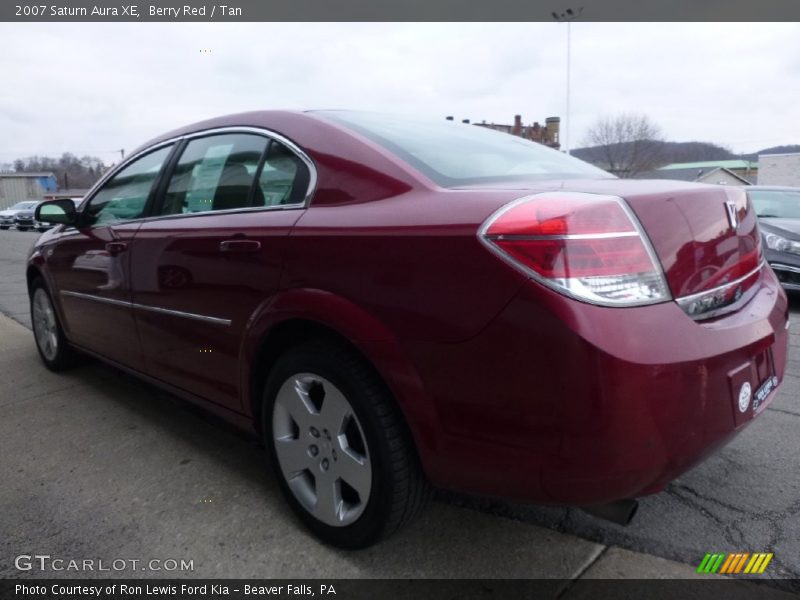 Berry Red / Tan 2007 Saturn Aura XE
