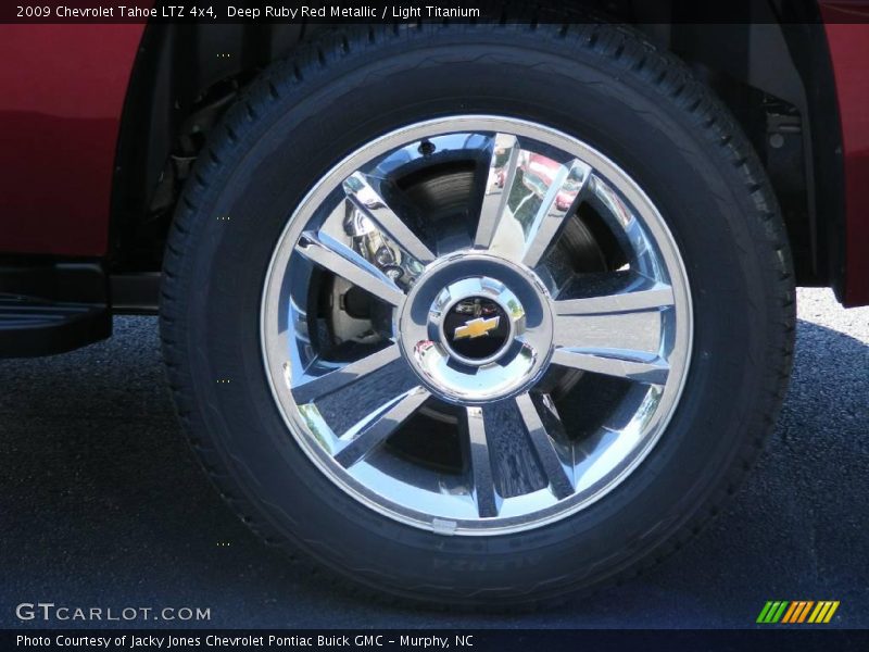 Deep Ruby Red Metallic / Light Titanium 2009 Chevrolet Tahoe LTZ 4x4