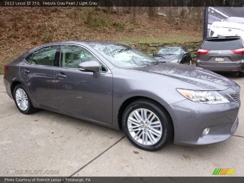 Nebula Gray Pearl / Light Gray 2013 Lexus ES 350