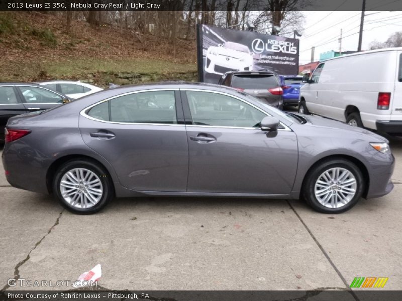 Nebula Gray Pearl / Light Gray 2013 Lexus ES 350