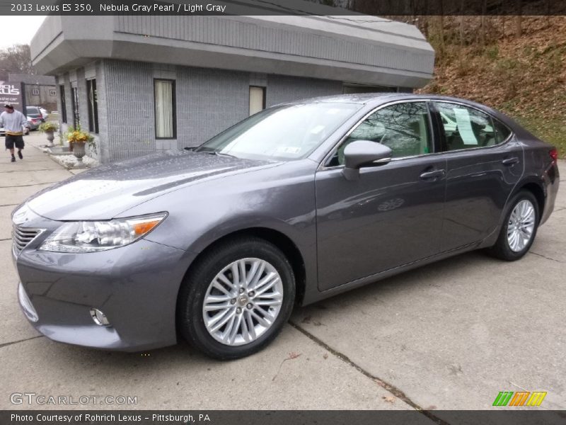 Nebula Gray Pearl / Light Gray 2013 Lexus ES 350