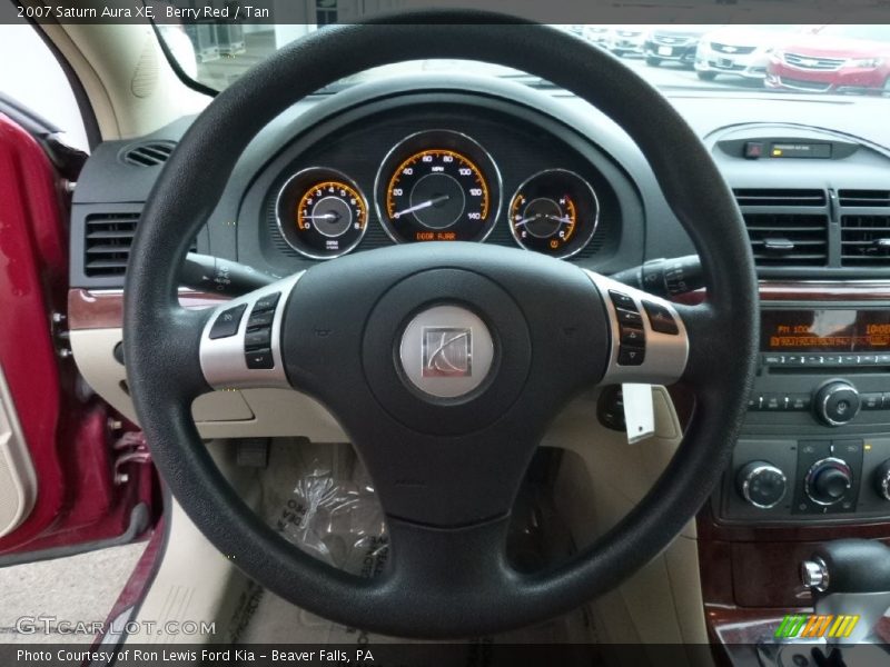 Berry Red / Tan 2007 Saturn Aura XE