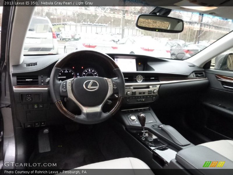 Nebula Gray Pearl / Light Gray 2013 Lexus ES 350