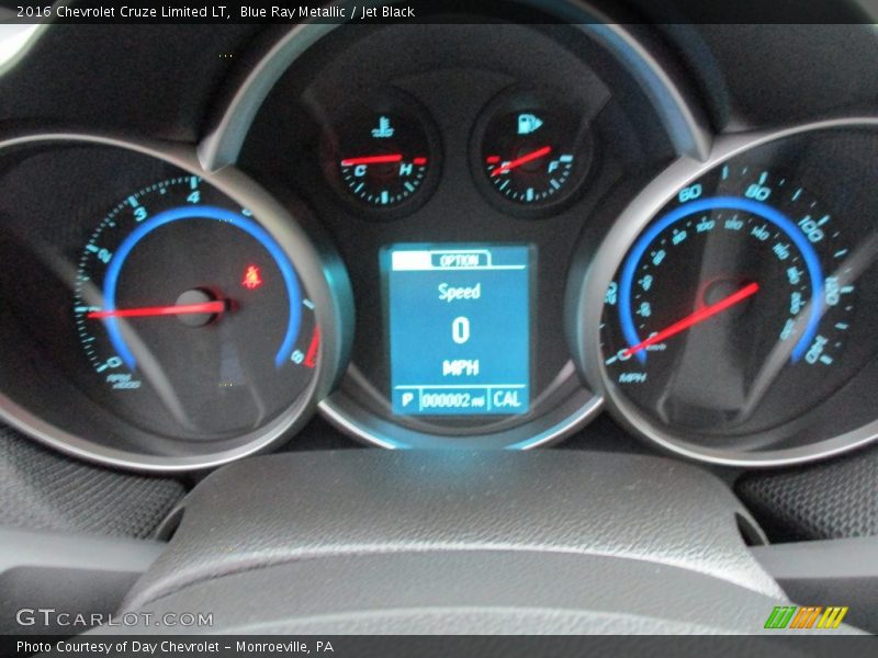 Blue Ray Metallic / Jet Black 2016 Chevrolet Cruze Limited LT