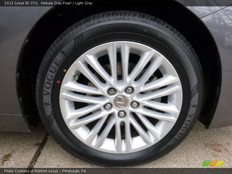 Nebula Gray Pearl / Light Gray 2013 Lexus ES 350