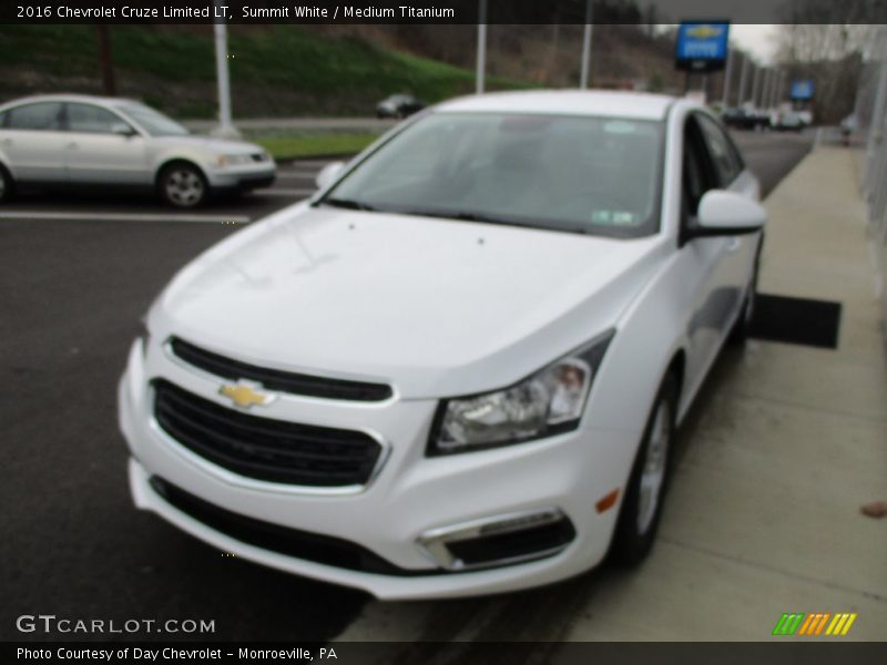 Summit White / Medium Titanium 2016 Chevrolet Cruze Limited LT