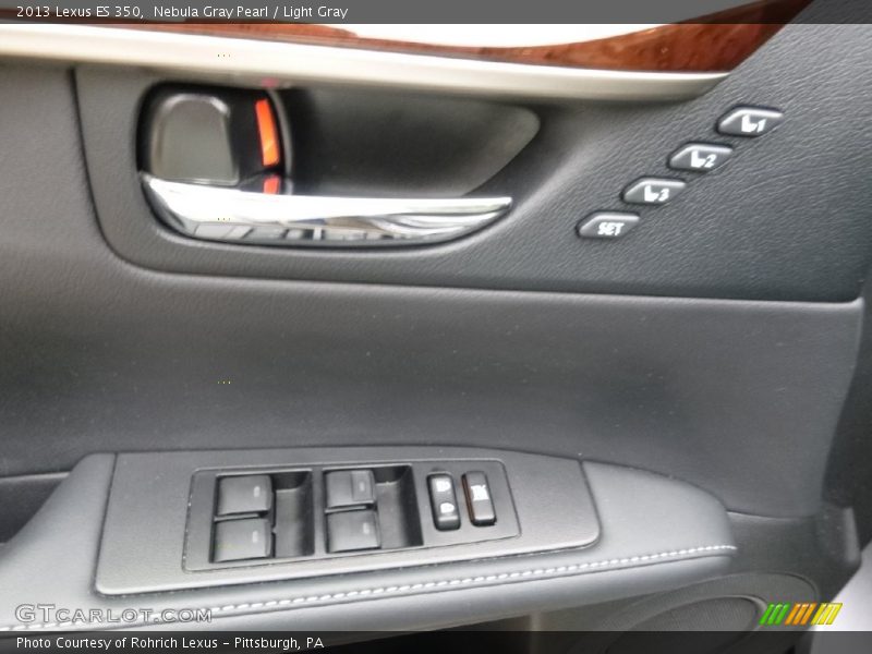 Nebula Gray Pearl / Light Gray 2013 Lexus ES 350