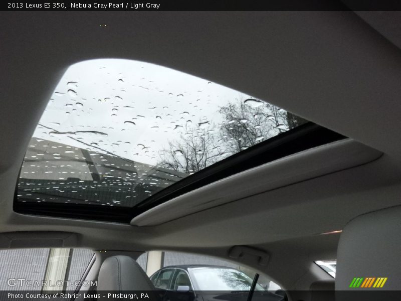 Nebula Gray Pearl / Light Gray 2013 Lexus ES 350