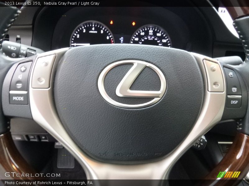 Nebula Gray Pearl / Light Gray 2013 Lexus ES 350