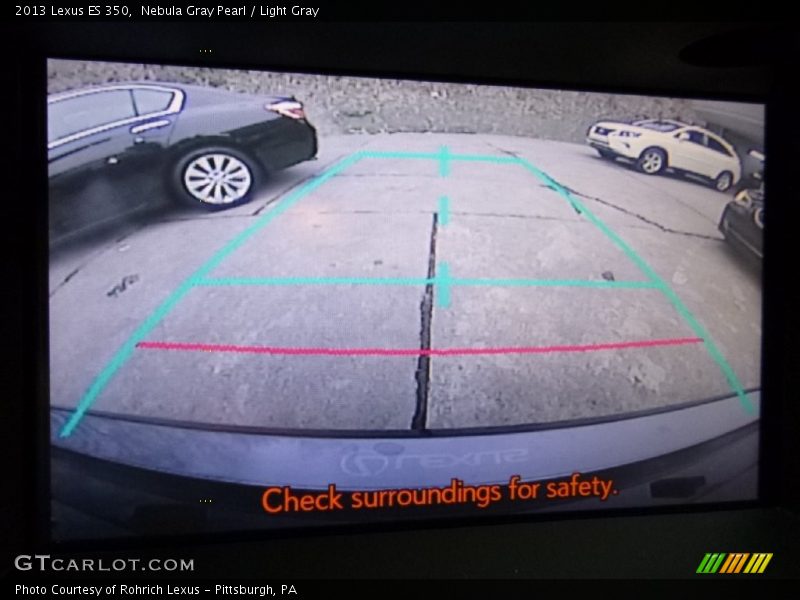 Nebula Gray Pearl / Light Gray 2013 Lexus ES 350