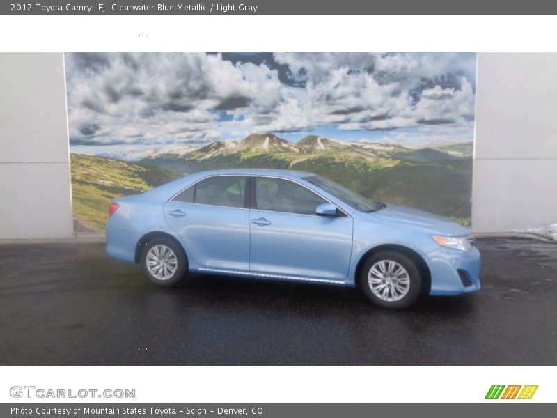Clearwater Blue Metallic / Light Gray 2012 Toyota Camry LE
