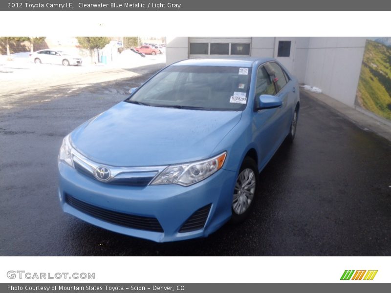 Clearwater Blue Metallic / Light Gray 2012 Toyota Camry LE