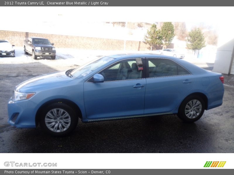 Clearwater Blue Metallic / Light Gray 2012 Toyota Camry LE