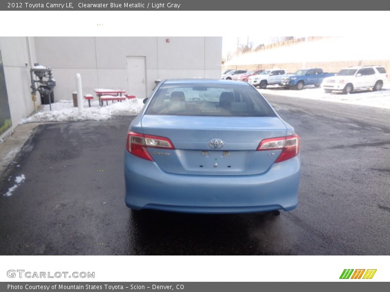 Clearwater Blue Metallic / Light Gray 2012 Toyota Camry LE