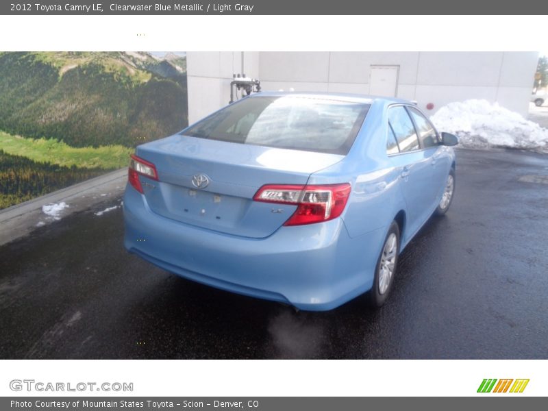 Clearwater Blue Metallic / Light Gray 2012 Toyota Camry LE