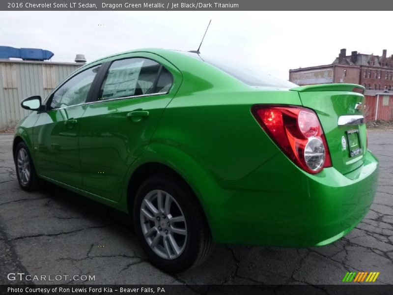 Dragon Green Metallic / Jet Black/Dark Titanium 2016 Chevrolet Sonic LT Sedan