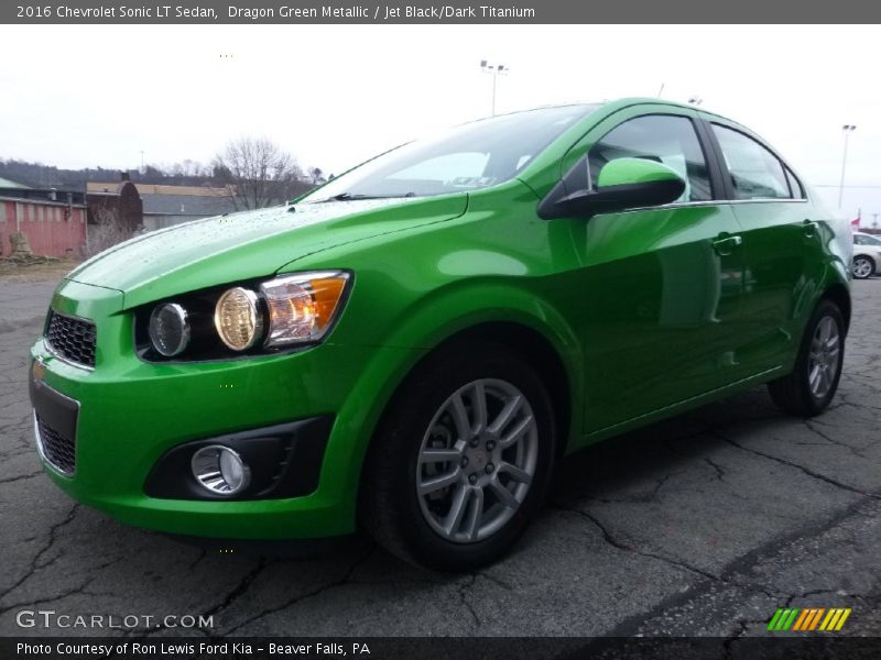Dragon Green Metallic / Jet Black/Dark Titanium 2016 Chevrolet Sonic LT Sedan