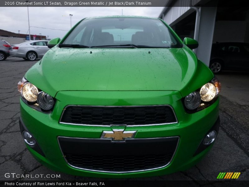 Dragon Green Metallic / Jet Black/Dark Titanium 2016 Chevrolet Sonic LT Sedan