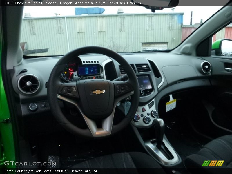Dragon Green Metallic / Jet Black/Dark Titanium 2016 Chevrolet Sonic LT Sedan