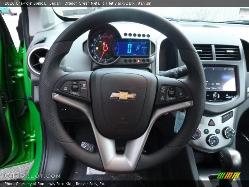 Dragon Green Metallic / Jet Black/Dark Titanium 2016 Chevrolet Sonic LT Sedan