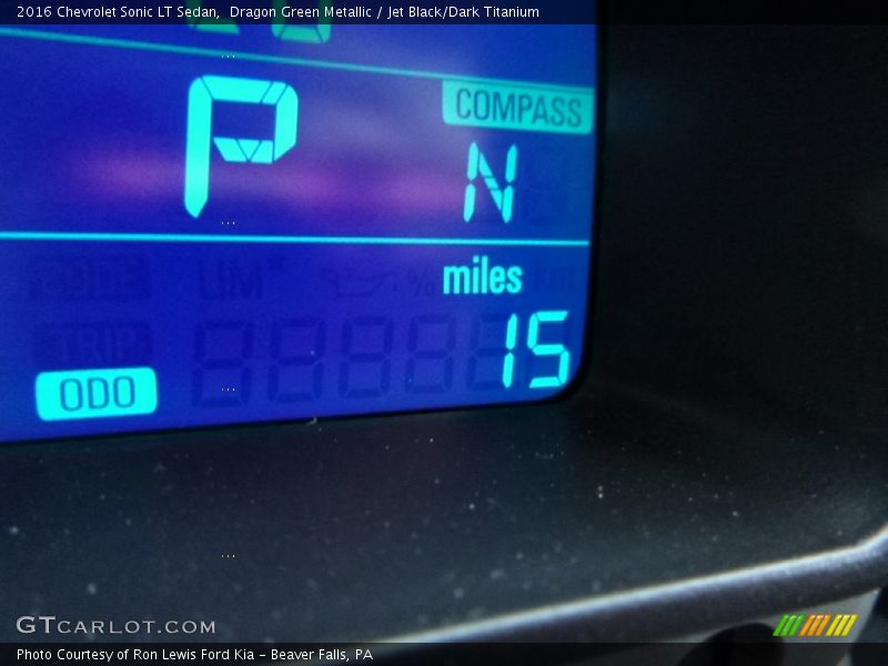 Dragon Green Metallic / Jet Black/Dark Titanium 2016 Chevrolet Sonic LT Sedan