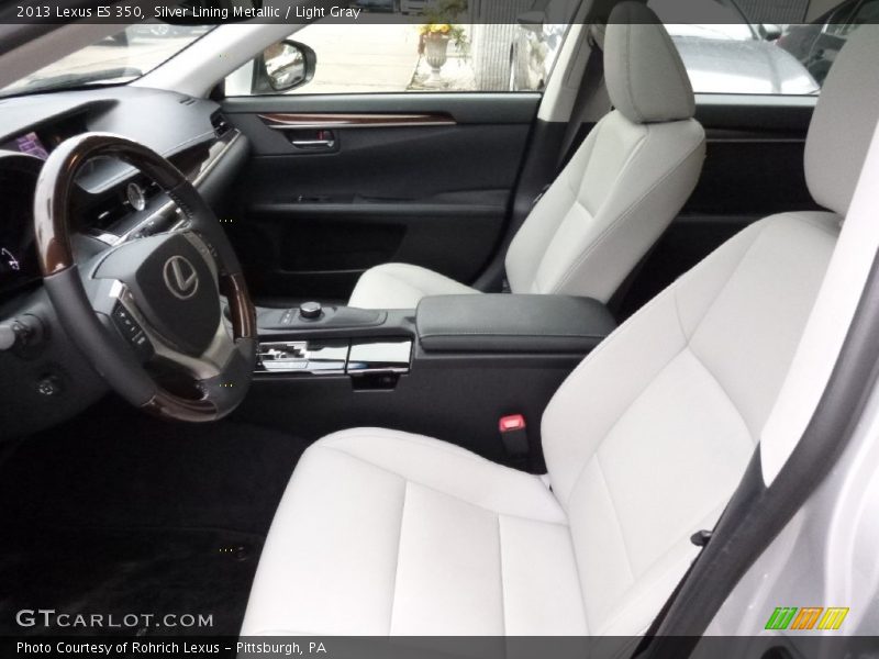 Silver Lining Metallic / Light Gray 2013 Lexus ES 350