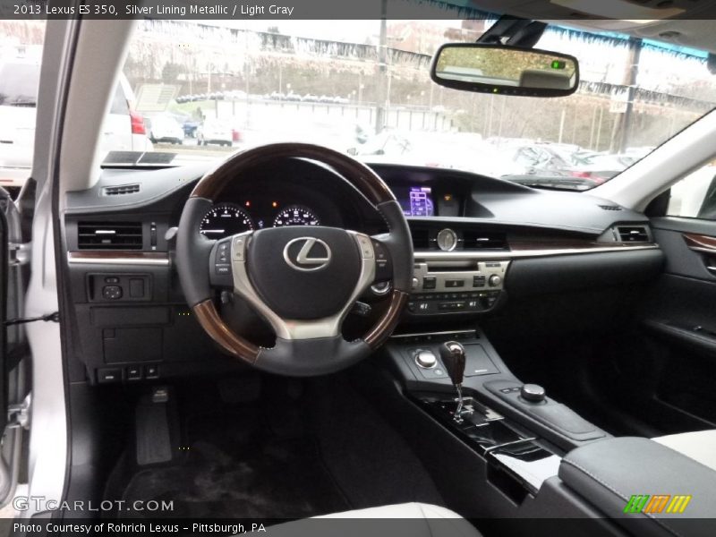 Silver Lining Metallic / Light Gray 2013 Lexus ES 350