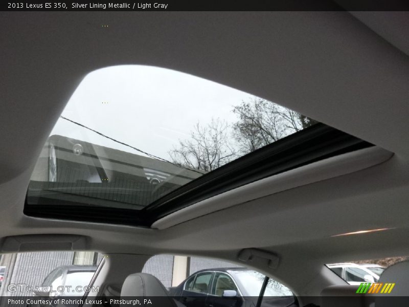 Silver Lining Metallic / Light Gray 2013 Lexus ES 350