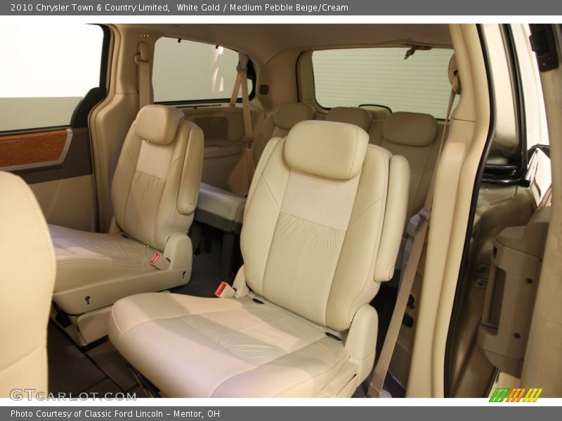 White Gold / Medium Pebble Beige/Cream 2010 Chrysler Town & Country Limited