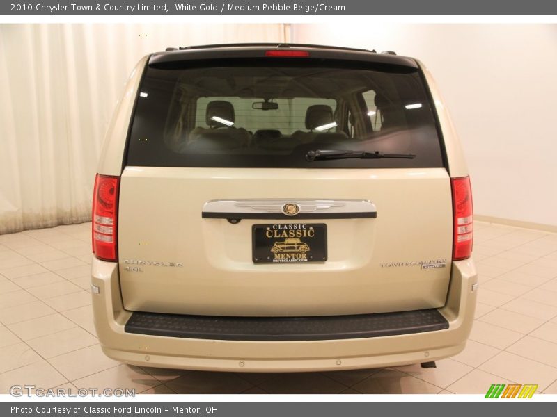 White Gold / Medium Pebble Beige/Cream 2010 Chrysler Town & Country Limited
