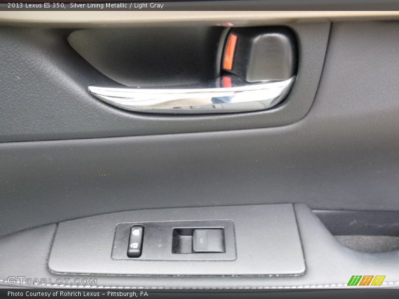 Silver Lining Metallic / Light Gray 2013 Lexus ES 350