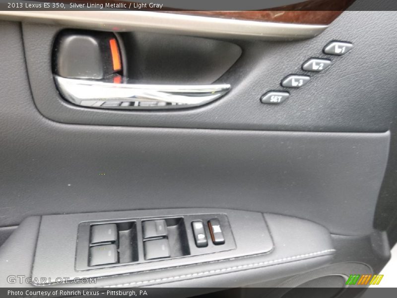Silver Lining Metallic / Light Gray 2013 Lexus ES 350