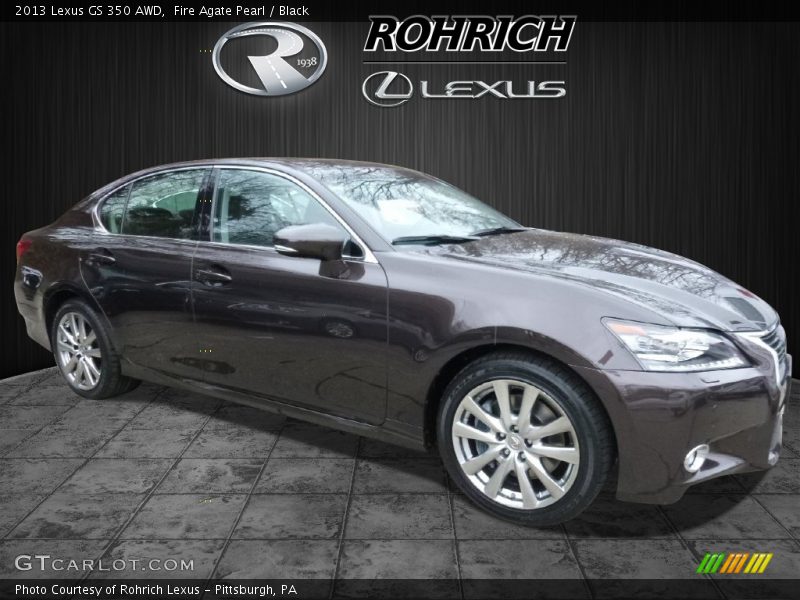 Fire Agate Pearl / Black 2013 Lexus GS 350 AWD