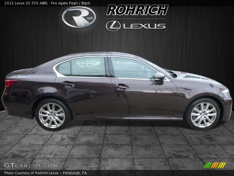 Fire Agate Pearl / Black 2013 Lexus GS 350 AWD