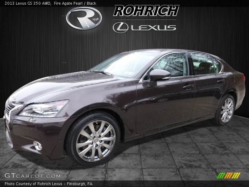 Fire Agate Pearl / Black 2013 Lexus GS 350 AWD