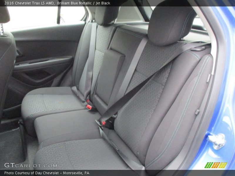 Brilliant Blue Metallic / Jet Black 2016 Chevrolet Trax LS AWD