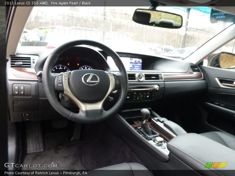 Fire Agate Pearl / Black 2013 Lexus GS 350 AWD