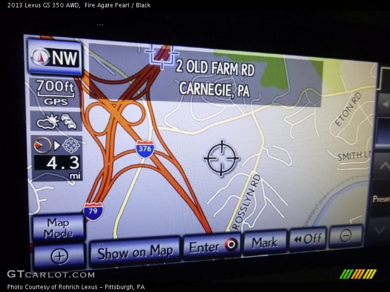 Fire Agate Pearl / Black 2013 Lexus GS 350 AWD
