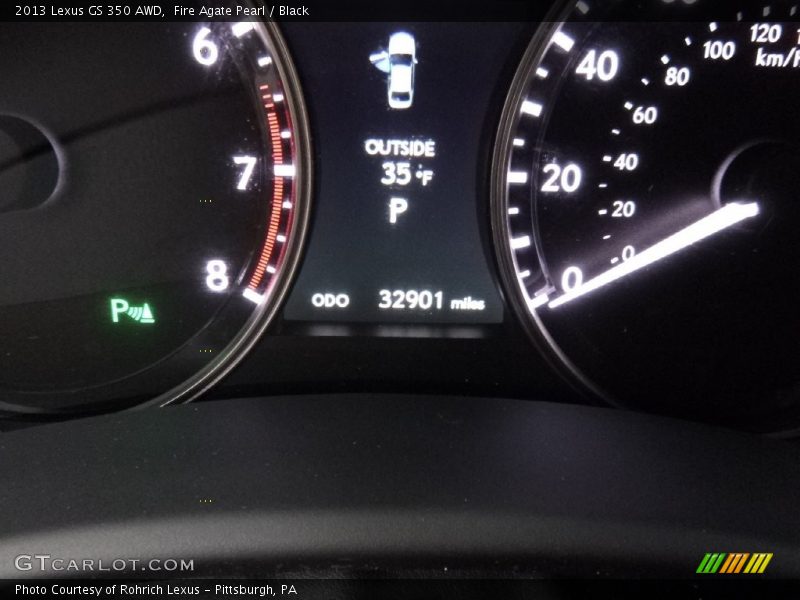 Fire Agate Pearl / Black 2013 Lexus GS 350 AWD