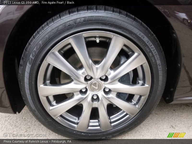 Fire Agate Pearl / Black 2013 Lexus GS 350 AWD
