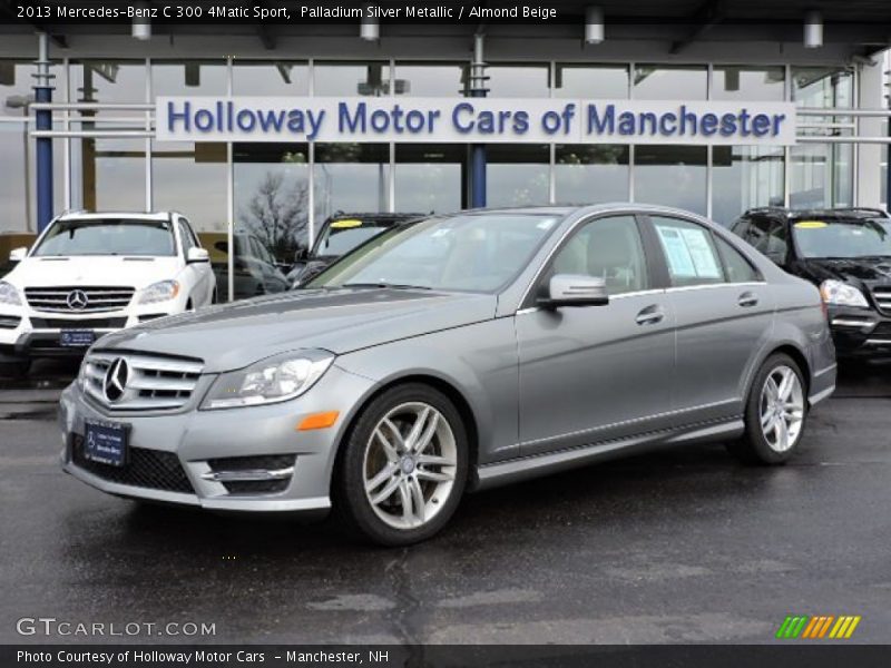 Palladium Silver Metallic / Almond Beige 2013 Mercedes-Benz C 300 4Matic Sport