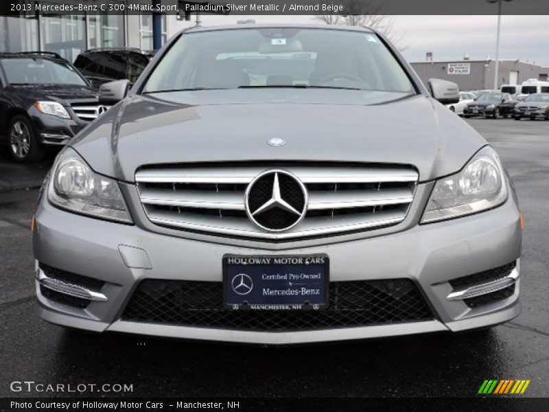 Palladium Silver Metallic / Almond Beige 2013 Mercedes-Benz C 300 4Matic Sport