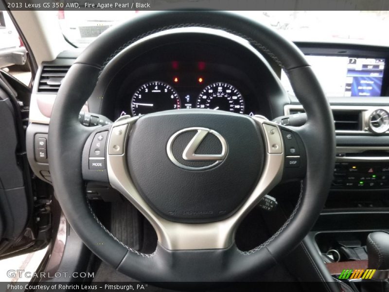 Fire Agate Pearl / Black 2013 Lexus GS 350 AWD